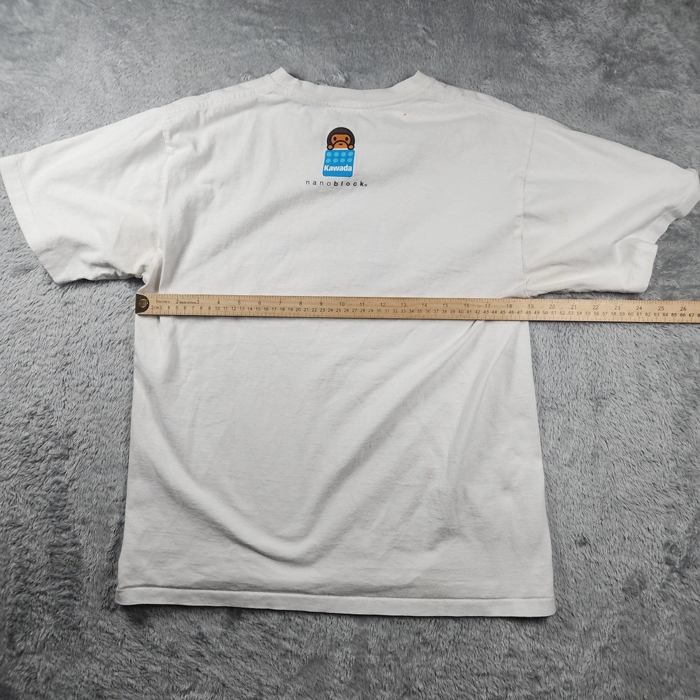 A Bathing Ape Shirt Mens L White Nanoblock Graphic Streetwear Bape Made In Japan - Picture 11 of 16